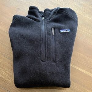 Patagonia Men’s Black Zip-Up Fleece Pullover